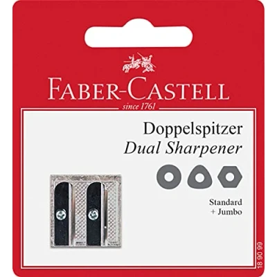 Afbeelding van Faber Castell FC Puntenslijper metaal dub. op blister