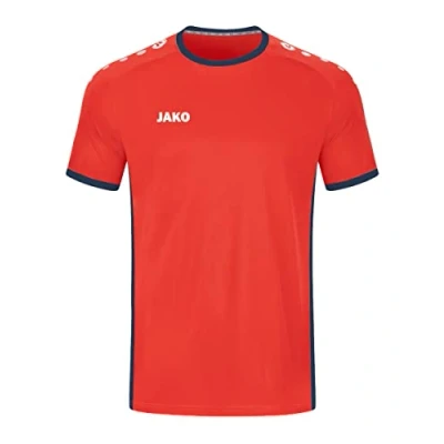 Afbeelding van JAKO Jersey Primera (Korte Mouw), Uniseks Kind, Vlam/Marine, 128
