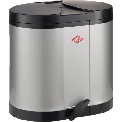 Afbeelding van Wesco Double Bin 170 Zilver 30L