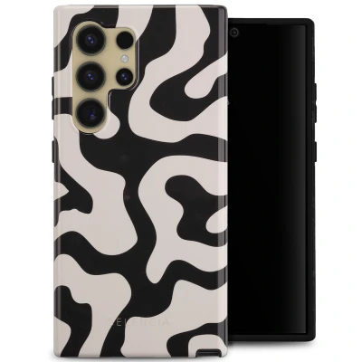 Afbeelding van Samsung Galaxy S24 Ultra Hoesje Kunststof Selencia Backcover/Hardcase Art Wave Telefoonhoesje