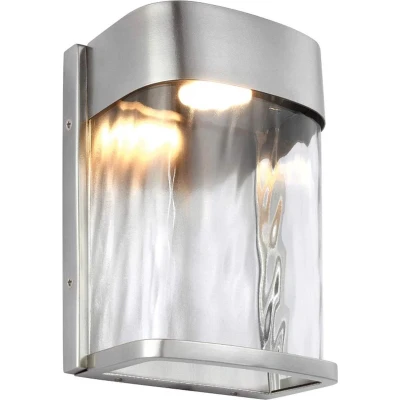 Afbeelding van Feiss LED Wand Buitenlamp Bennie 14W 2700K 1000Lm 27 IP44 Painted Brushed Steel