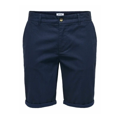 Afbeelding van Only &amp; Sons Normal Geschnitten Shorts, Heren, Maat: XS, Dark navy