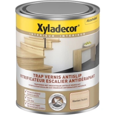 Afbeelding van Xyladecor Vernis Trappen Antislip Zijdeglans 0,75l