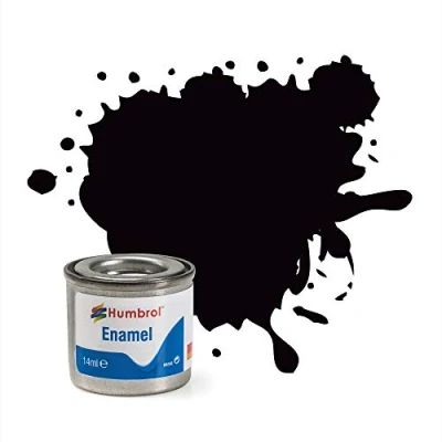 Afbeelding van Humbrol Emailleverf Satijn 14 ml No. 85 Coal Black