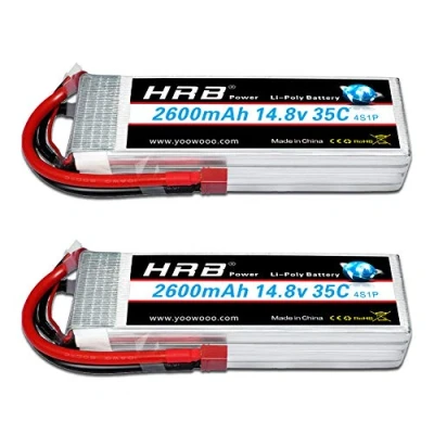 Afbeelding van HRB 2PCS 4S 14.8V 2600mAh 35C Lipo batterij met Deans T stekker voor RC Helicopter Vliegtuig Auto Boot Truck
