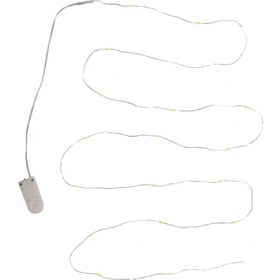 Afbeelding van Mini micro 20 lamp LED verlichting op batterijen lichtsnoer Home/deco