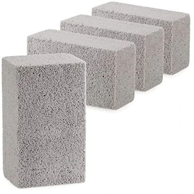 Afbeelding van COM FOUR® 4x grillreinigingssteen puimsteen voor het reinigen van diverse oppervlakken herbruikbare pannenschraper reinigingssteen (04 stuks Grillreinigingssteen)