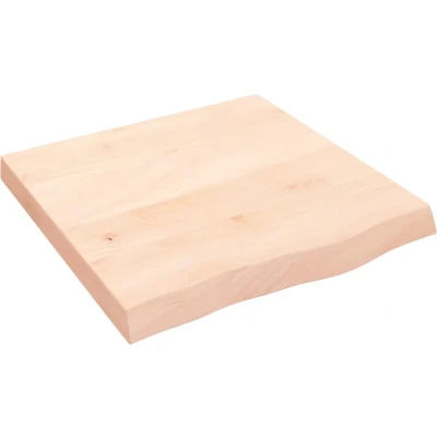 Afbeelding van vidaXL Wastafelblad 60x60x(2 6) cm onbehandeld massief hout