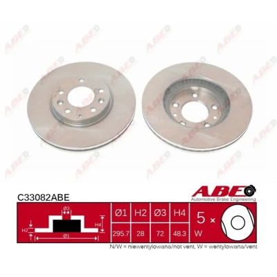 Afbeelding van ABE Remschijven C33082ABE