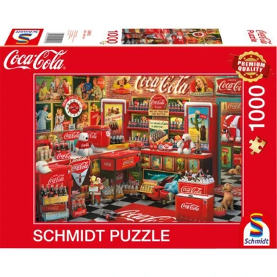Afbeelding van Schmidt Spiele 59915 Coca Cola Nostalgia Shop Jigsaw Puzzle 1000 Pieces