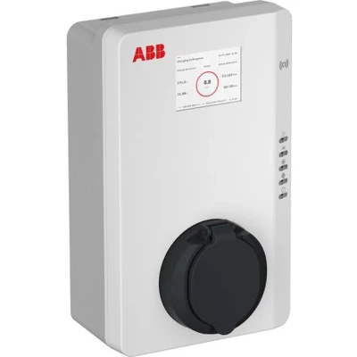Afbeelding van ABB Terra Wallbox AC EV Laadstation 22kW, 5 meter kabel, RFID, LCD Display, 4G Connectiviteit 4G, MID certificering (SKU: 6AGC081281)