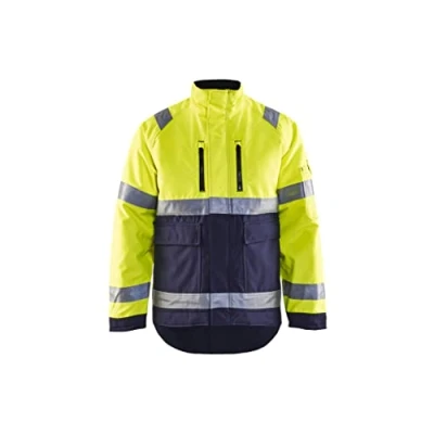 Afbeelding van Blaklader Winterjas High Vis 4827 1977 Geel/Marineblauw L