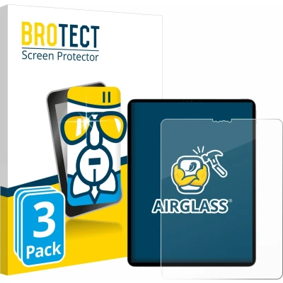 Afbeelding van BROTECT Screenprotector voor Apple iPad Pro 12.9&quot; 2022 (6. Gen.) Folie Beschermfolie Beschermglas transparant (3 Stuks)
