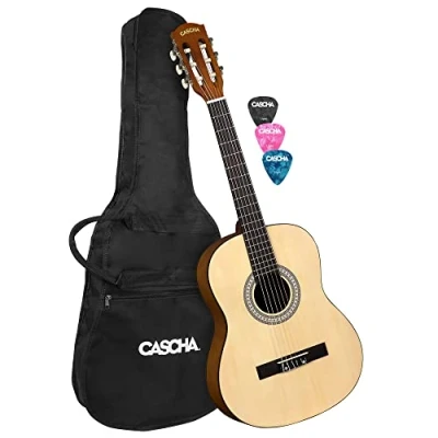 Afbeelding van Cascha HH 2351 Student Series klassieke gitaar 3/4 + gigbag plectrums