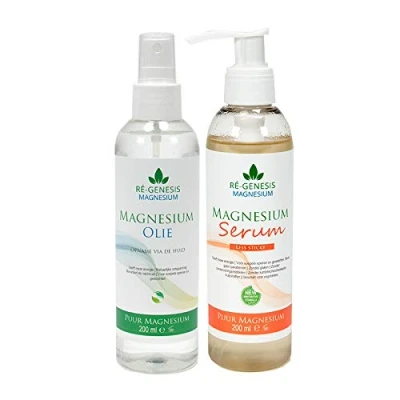 Afbeelding van (Aanbieding) Ré genesis Magnesium voordeel pakket 200 ml. olie en serum