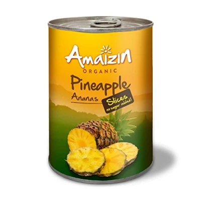Afbeelding van Amaizin Ananasschijven op sap bio (400 gr)