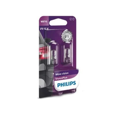 Afbeelding van Philips VisionPlus WBT10 12v 6w W2.1x9.5d 12040VPB2