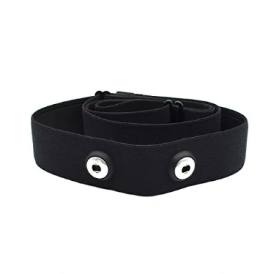 Afbeelding van Verstelbare elastische sportband voor hartslagmeter Garmin Wahoo zwart