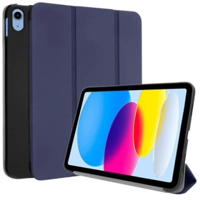 Afbeelding van TECHGEAR iPad 10, 10e generatie 10,9 inch Smart Case Slim Tri fold Stand Cover met hoekbescherming [Auto Wake/Sleep] voor 2022 Marineblauw