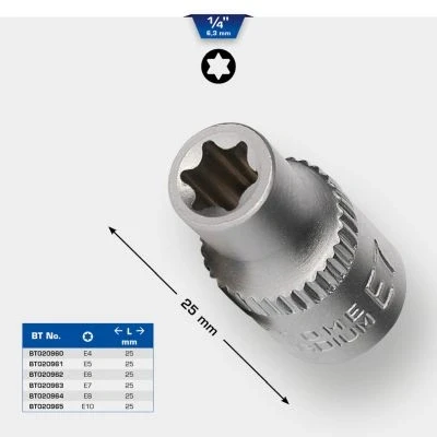 Afbeelding van KS TOOLS BT020965 Steeksleutelelement E10 Buiten Torx