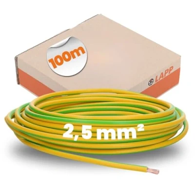 Afbeelding van Lapp Montagedraad H07V K 70 2,5mm² Groen/geel Per 100 mtr.