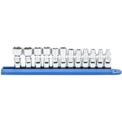 Afbeelding van GEARWRENCH 12 stuks 1/4&quot; aandrijving 6 Pt. Flex Socket Set, metrisch 80311