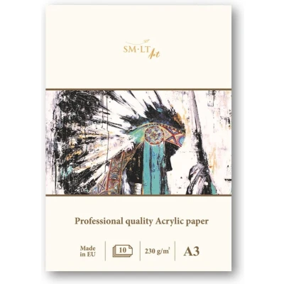 Afbeelding van SMLT Professional Papierblok Acryl A3 420gr 10 vel