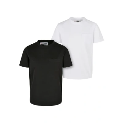 Afbeelding van Urban Classics Tshirt basic voor kinderen, Maat: 110/116, Black white