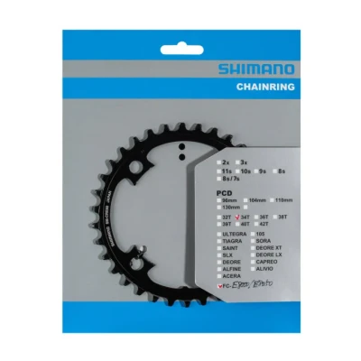 Afbeelding van Shimano Kettingblad STEPS 34T E8000 SM CRE80/SM CRE80 B