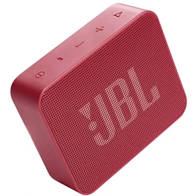 Afbeelding van JBL GO Essential Kleine Bluetooth luidspreker in Rood ; Waterdichte, draagbare voor onderweg Tot 5 uur afspeeltijd na één keer opladen