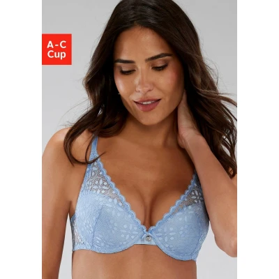 Afbeelding van s.Oliver Pushup BH, Dames, Maat: 70C, Hellblau