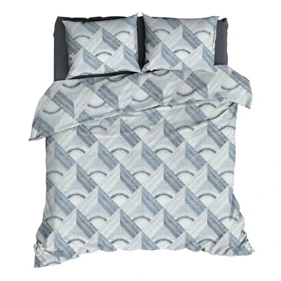 Afbeelding van Romanette Pantheon Dekbedovertrek Lits jumeaux 240x200/220 cm Blauw/Grijs