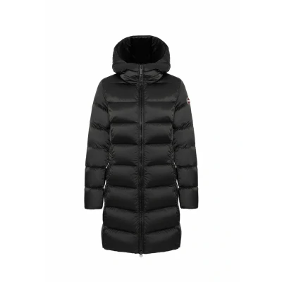 Afbeelding van Colmar Originals LONG WITH HOOD Donsjas, Dames, Maat: 38, Black