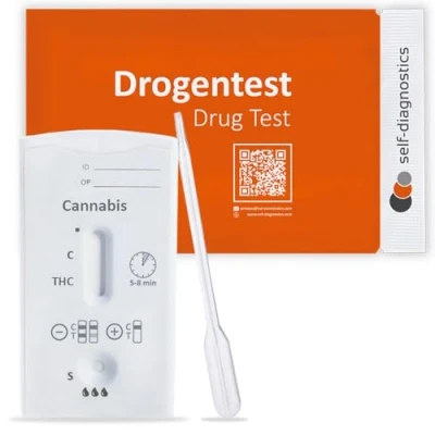 Afbeelding van self diagnostics drugs sneltest cannabis (THC) marihuana hasj cut off: 50 ng/ml 10 testcassette detectie pipetteertest urinetest THC test 5 min drugstest urine