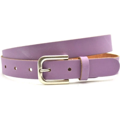Afbeelding van Dames riem Leer Lila Riemmaat 85 Totale lengte 100 cm