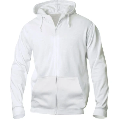 Afbeelding van Clique Basic Hoody Full Zip 021034 Wit