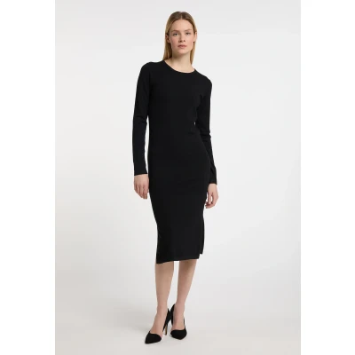 Afbeelding van Gebreide jurk DREIMASTER XS/S / Zwart 50% Viscose 28% Polyester 22% Nylon