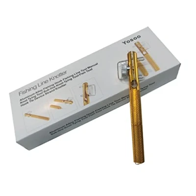 Afbeelding van Yosoo Aluminiumlegering Vishaak Vislijn Tool Handleiding Knoop Koppelgereedschap Sub lijn Knopen Vis Haak Tie Apparaat Strand Knotter