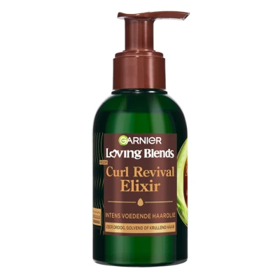Afbeelding van 6x Garnier Loving Blends Haarolie Curl Revival Elixir Avocado Olie&amp;Shea Boter 120 ml