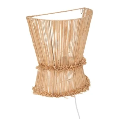 Afbeelding van Atmosphera Wandlamp Loa Ø30cm Raffia Naturel