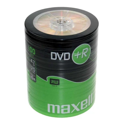 Afbeelding van DVD+R 4,7 GB MAXELL 16x Shrinkpack 100 stuks