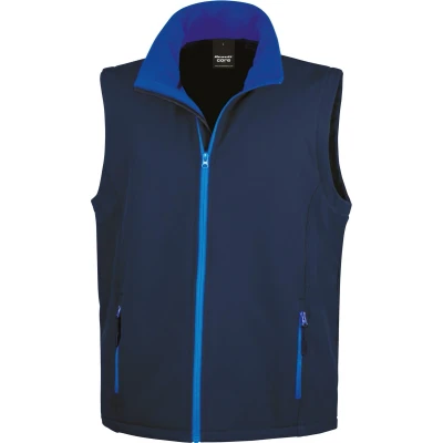 Afbeelding van Result Core Printable Softshell Bodywarmer R232M Navy / Royal M
