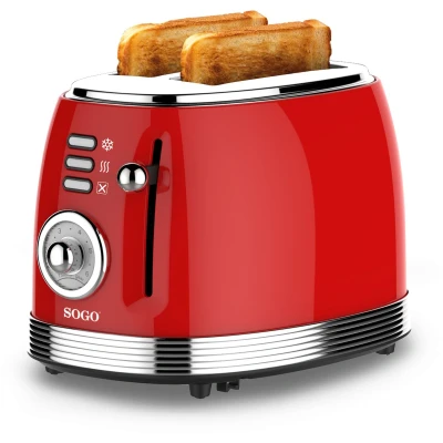 Afbeelding van SOGO Human Technology Broodrooster Controlelampje, Toastfunctie Rood (metallic)