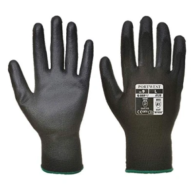 Afbeelding van Portwest A120 ademende PU palmhandschoen, zwart, XX large
