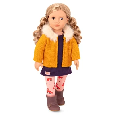 Afbeelding van Our Generation BD31149C1Z og Florence pop met vossenkous en vest 44913, Meerkleurig