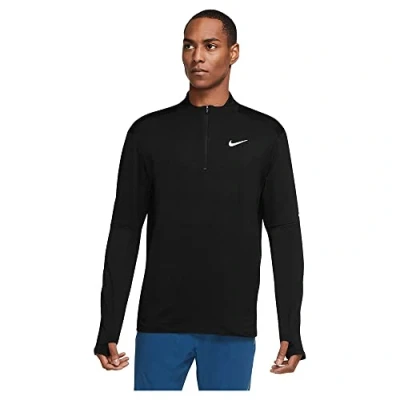 Afbeelding van Nike Performance Longsleeve, Heren, Maat: Medium, Black/silver