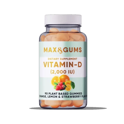 Afbeelding van Max &amp; Gums Vitamine D gummies Vegan Glutenvrij 90