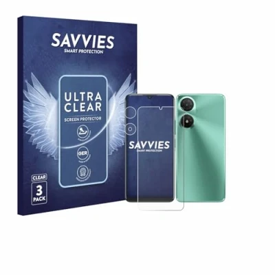 Afbeelding van Savvies Screenprotector voor Alcatel 3 (2025) (Voor+Camera) Folie Beschermfolie transparant (6 Stuks)