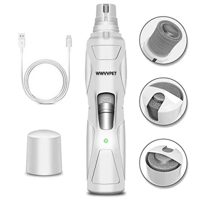 Afbeelding van Pet Nail Grinder,[2019 geüpgraded] Meer Krachtige &amp; Rustige Lage Vibratie Hond Nagel Clipper, Elektrische Trimmer, Pijnloze Paw Claw Care,Oplaadbare Grooming Smoothing Tool voor Hond/Katten/Vogels