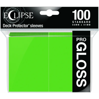 Afbeelding van Eclipse Gloss Deck Protectors Lime Green (100 stuks)